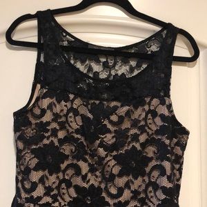 Black Nude Lace Dress